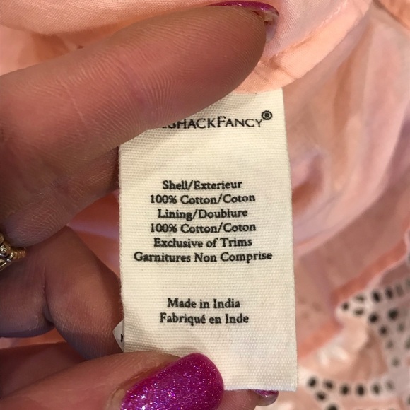 NWT LoveShackFancy Mochi Bubble Bath Pink Sleeveless Mini Dress Size 6 - Picture 12 of 13